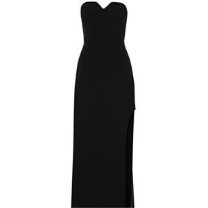 halston heritage strapless black gown - Size 2